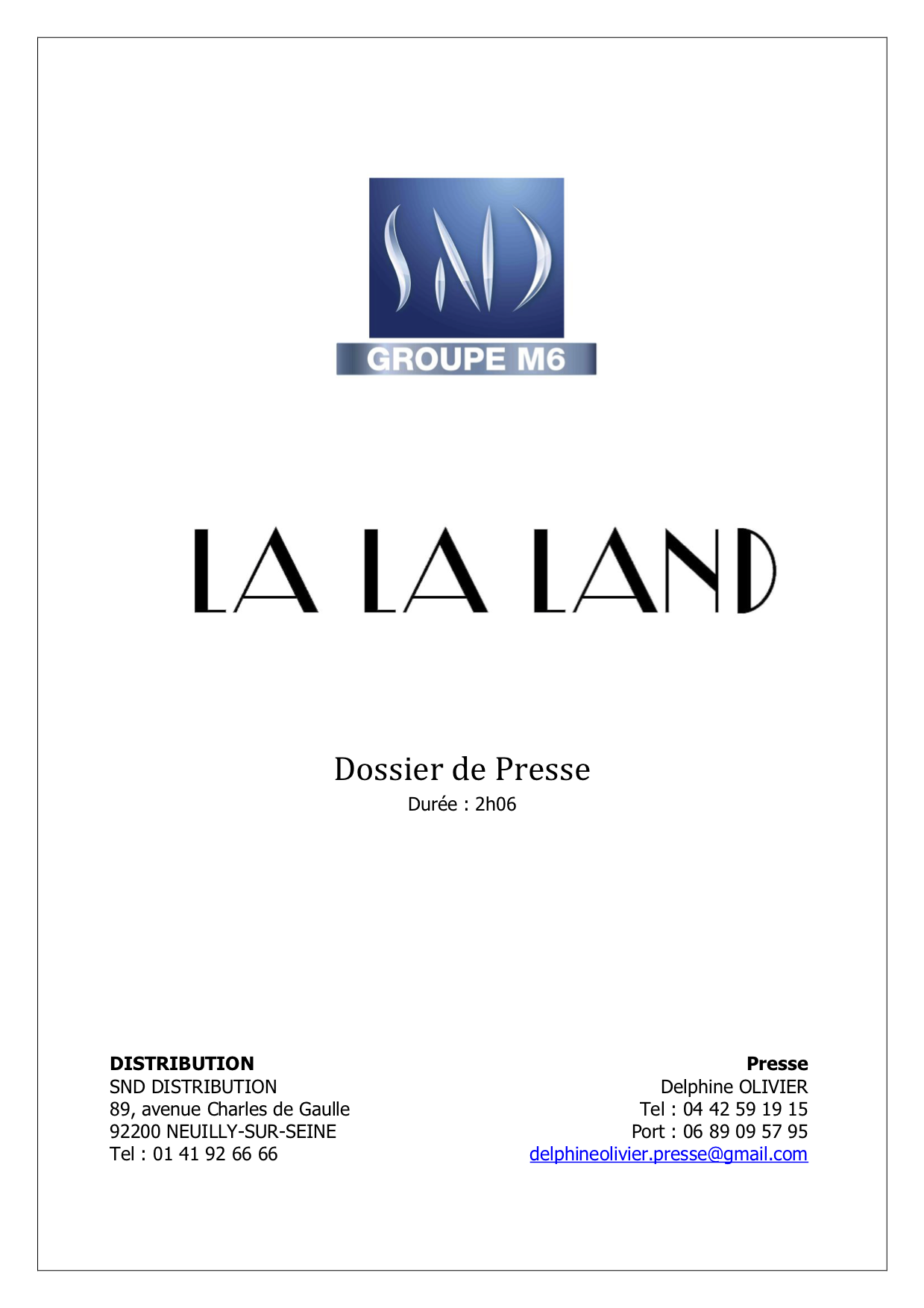 Dossier de presse
